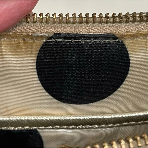 Kate Spade New York Crossbody Bag Gold & Metallic Leather - Picture 13 of 14